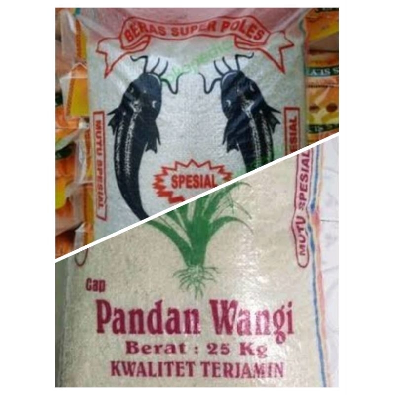 BERAS 25Kg RajaLele PandanWangi Pulen & Super Grade A