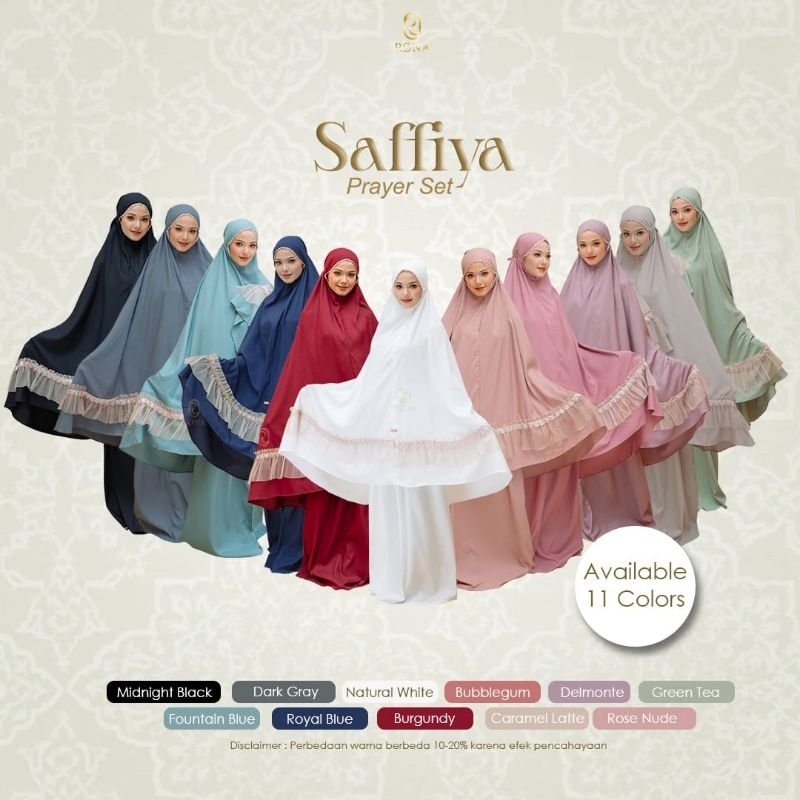 SAFFIYA PRAYER SET 2in 1 BY RONA READY STOCK