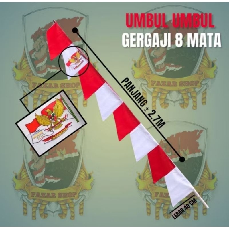 bendera umbul umbul garuda merah putih