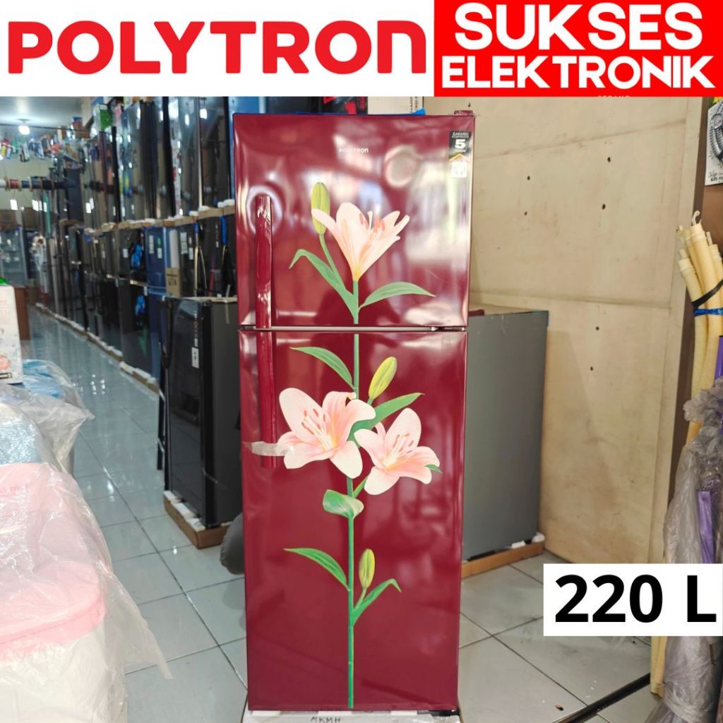 KULKAS POLYTRON PRB-237 / LEMARI ES 2 PINTU 220L 220 LITER PRB237 PRB 237