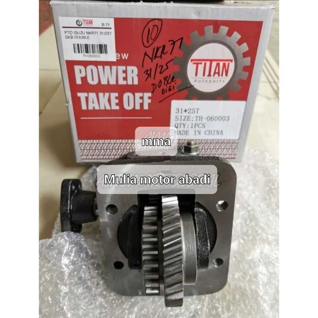 PTO dump truk komplit isuzu elf nmr71 31-25t gigi doble