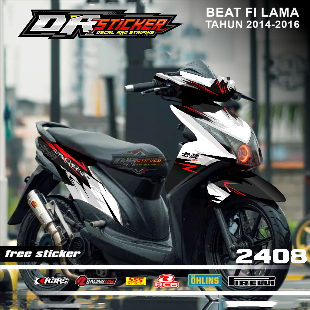 PROMO Sticker Terbaru Beat Fi  2014 2015 2016  Full Body Stiker Beat Fi  2014 2015 2016  Full Body
