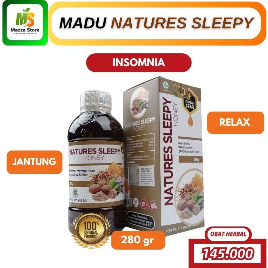 Madu Natures Sleepy - Honey Obat Insomnia Susah Tidur Mengatasi Depresi Paling Ampuh