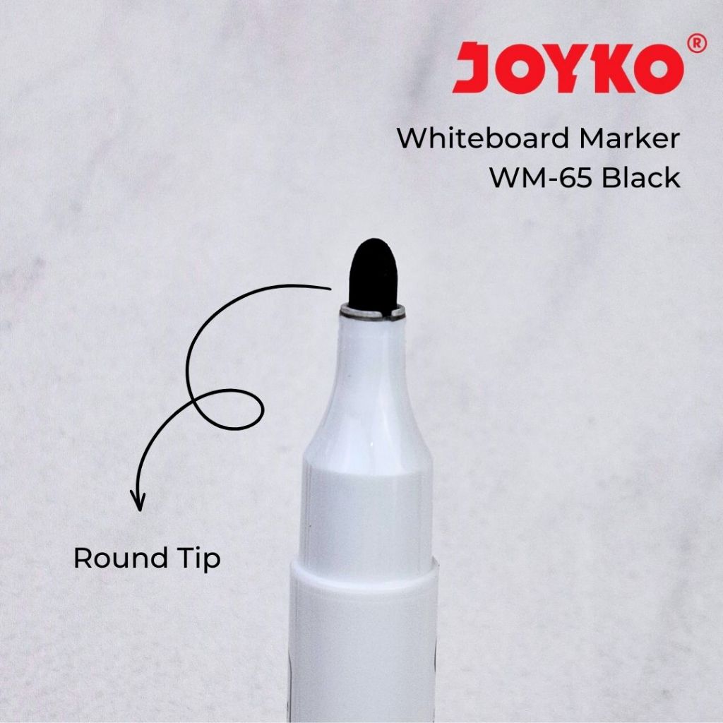 

JOYKO Spidol MARKER PM-34 / WHITEBOARD WM-65 warna HITAM REFILLABLE