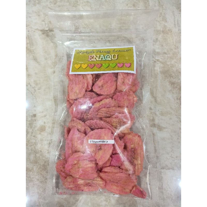 

Keripik Pisang Lumer ENAQU Strawberry