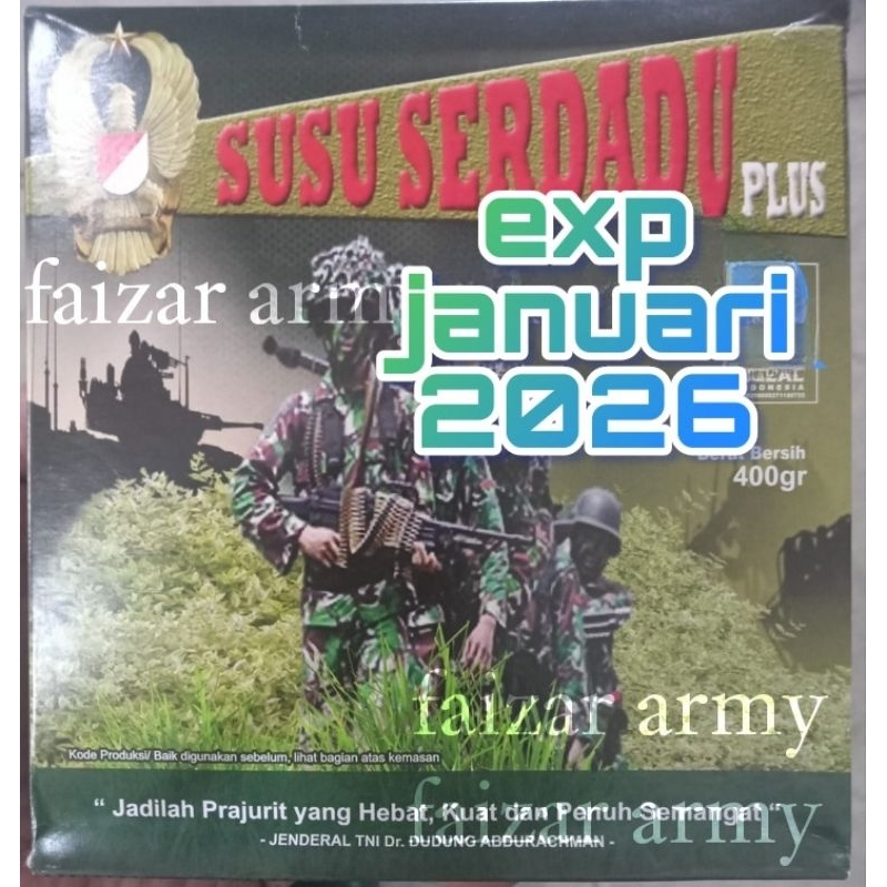 TERMURAH DI SHOPEE.SUSU SERDADU TNI.SUSU SERDADU FD3.IMUKAL.RANSUM SUSU SERDADU