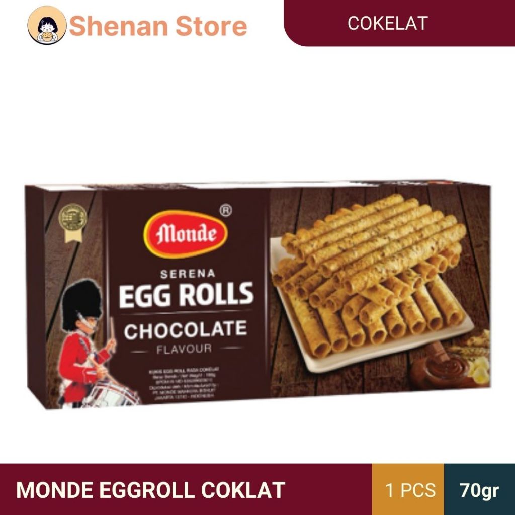 

Monde eggroll biskuit cemilang ringan rasa coklat 70gr