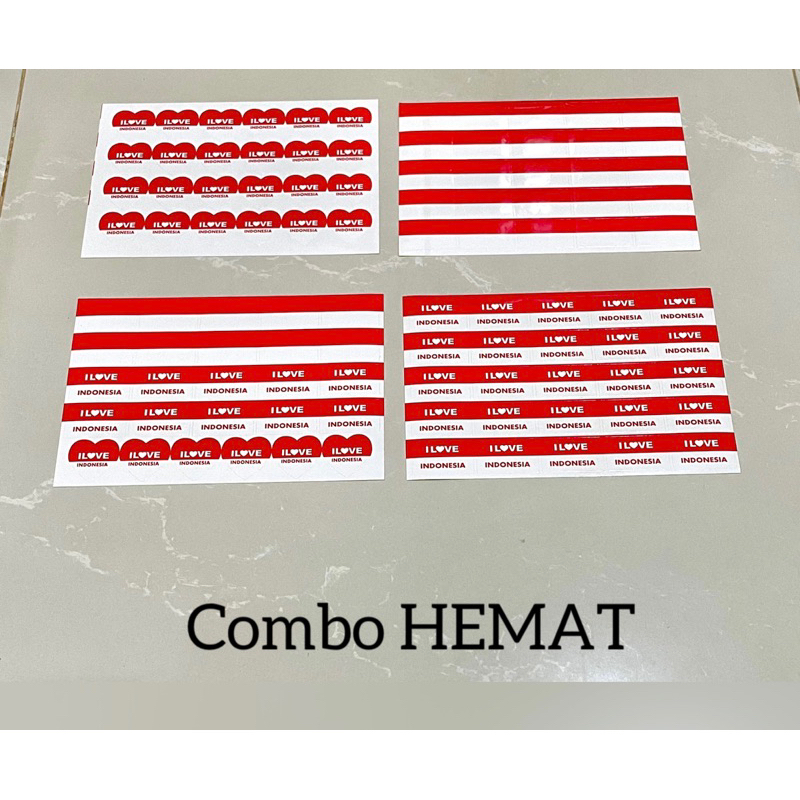 

25 Pcs Stiker Bendera Merah Putih Dirgahayu Indonesia Stiker Pipi 17 Agustus