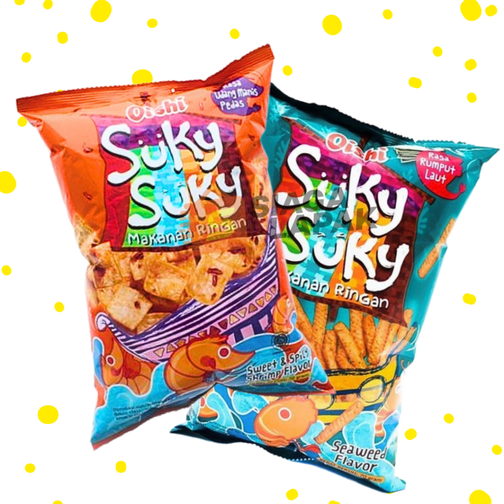 

Oishi Suky Suky 60gr Udang Manis Pedas Sweet Spicy Shrimp