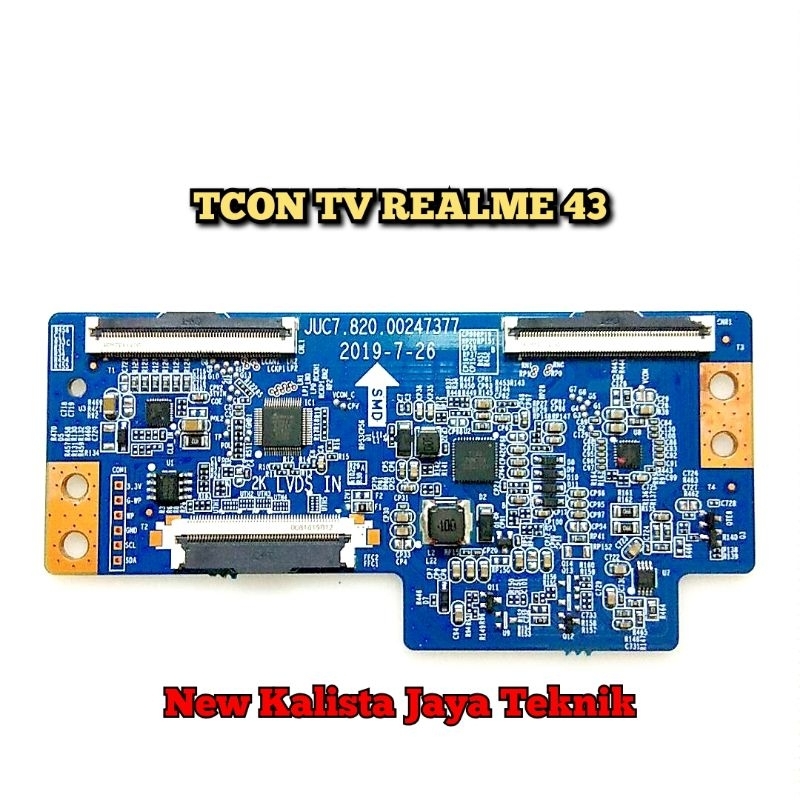 TCON TV REALME 43 TCON REALME TV ANDROID 43 INCHI ORIGINAL JUC7.820.00247377 TCON REALME 43 TIKON TV