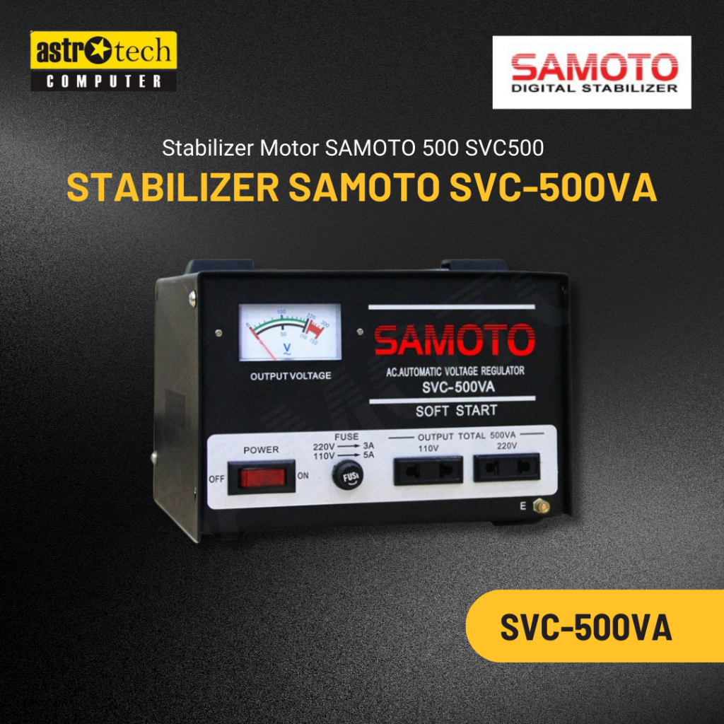 Stabilizer SAMOTO 500 SVC500 SVC-500 500VA stavolt stabilizer motor