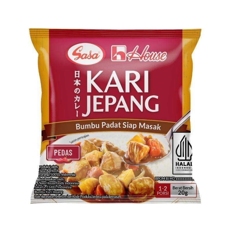 

Sasa Kari Jepang Bumbu Siap Masak Rasa Pedas 20g