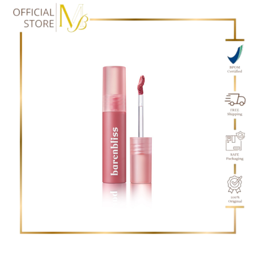Barenbliss Cherry Makes Cheerful Lip Velvet Korea Lipcream 01 Blushed Moment