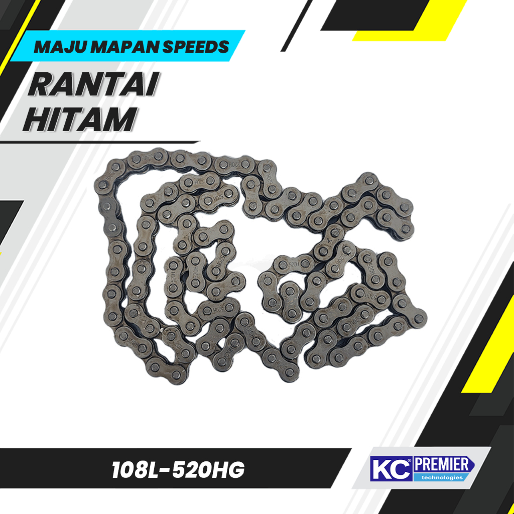Rantai 520H-106L Merk Kc Premier / rantai hitam 520H ( CUCI GUDANG )