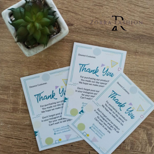 KARTU UCAPAN ONLINE SHOP / GREETING CARD CUSTOM / KARTU UCAPAN TERIMAKASIH