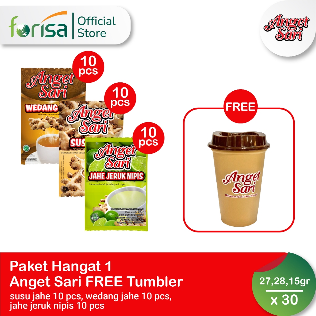 

[FREE TUMBLER] Paket Hangat 1 Anget Sari