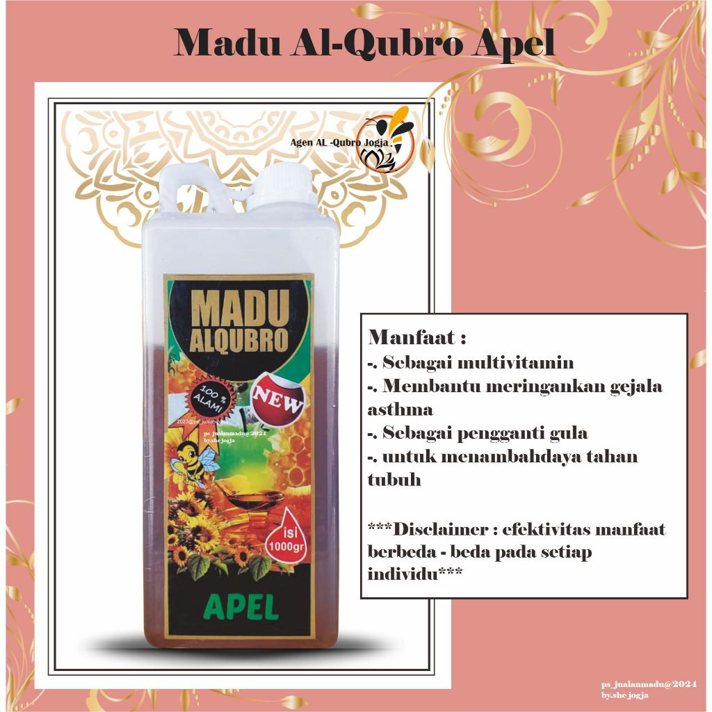 

Al Qubro madu Apel 1000 gram