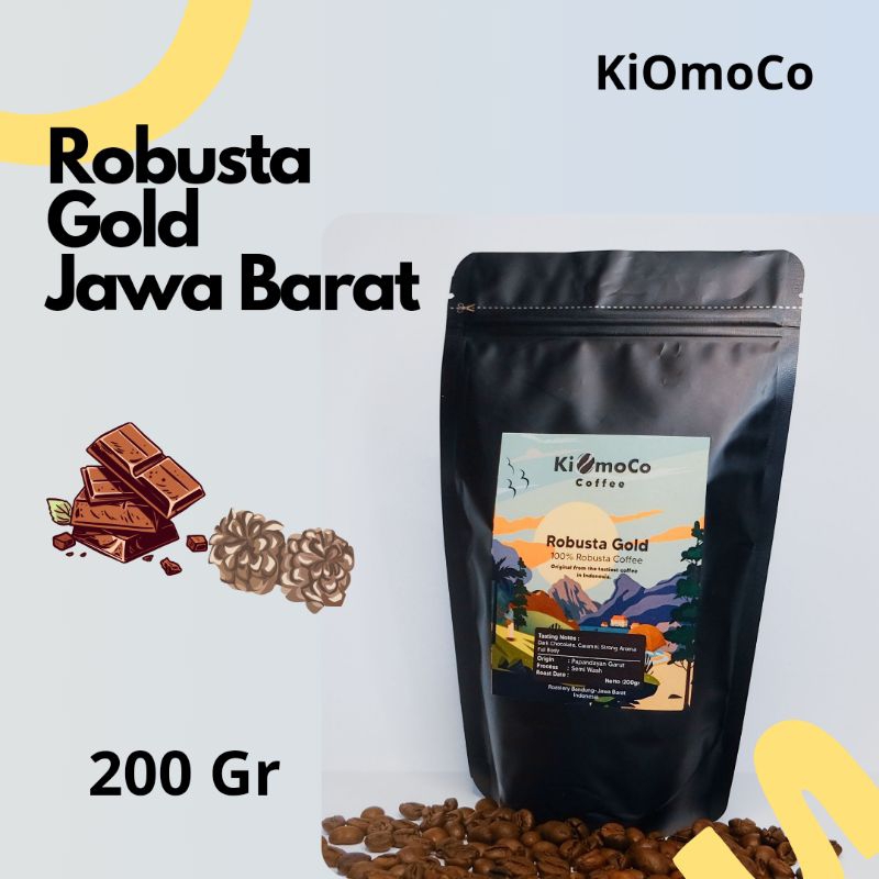 

Kopi Robusta Gold - Kopi Robusta Tubruk - 200gr - Biji/Bubuk