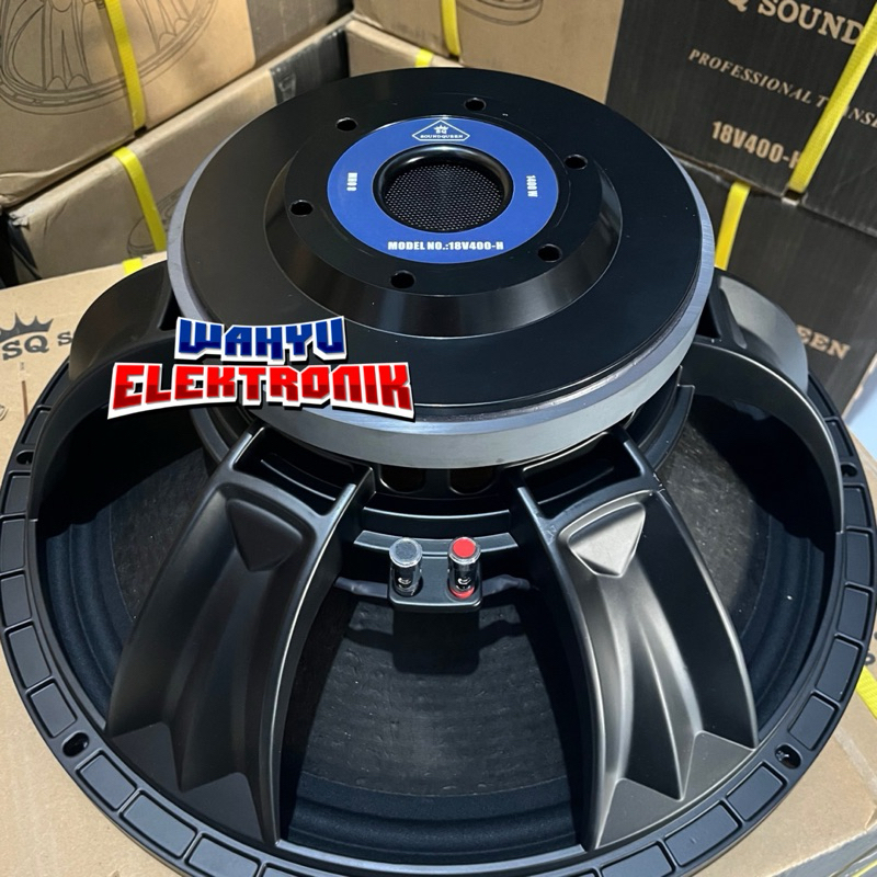 Speaker Soundqueen 18v400 / Speaker 18inch coil 4inch subwofer murah