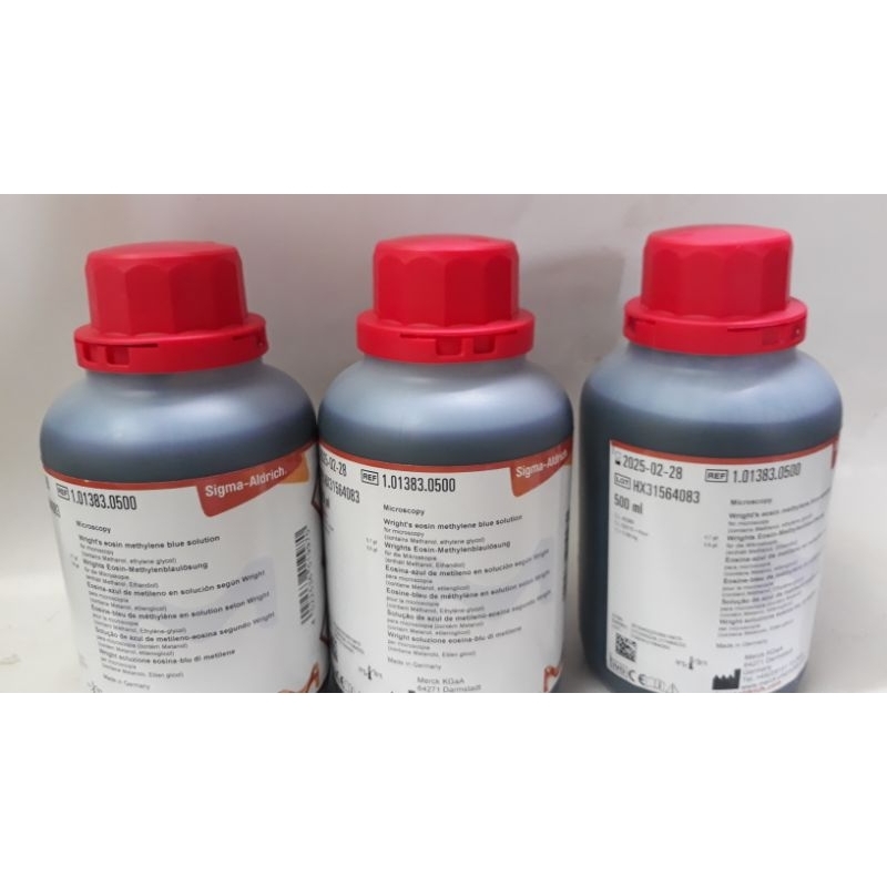 Wright eosin 500ml e merck / cat wright 500 ml / hapusan darah cat  wright