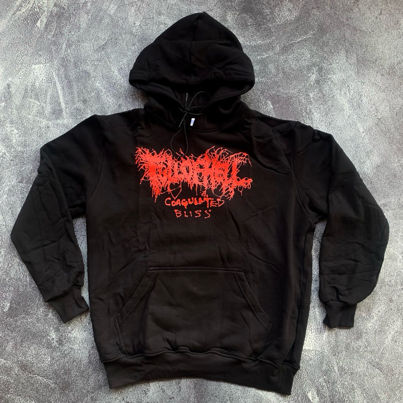Hoodie Band Original FULL OF HELL - ORANGE LOGO Official Merchandise