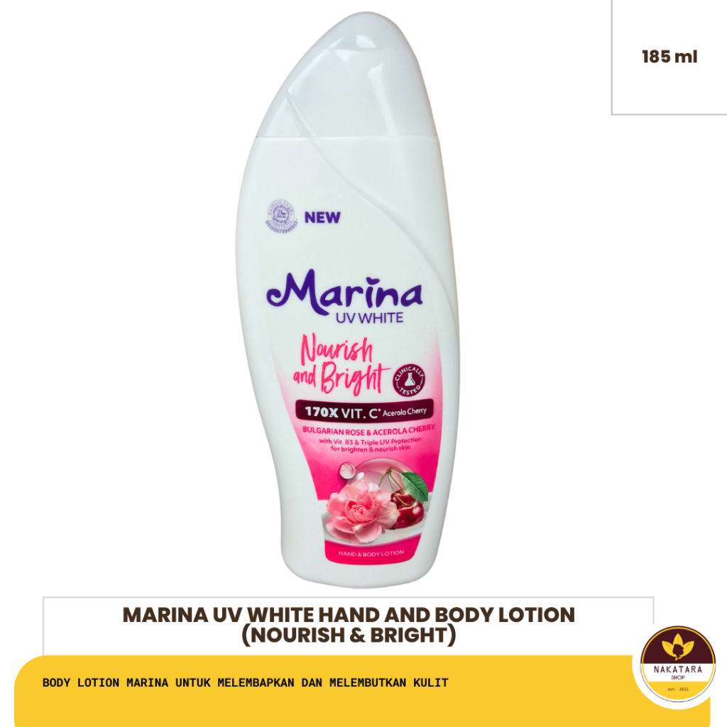 HAND BODY MARINA UKURAN 185ML (BESAR)