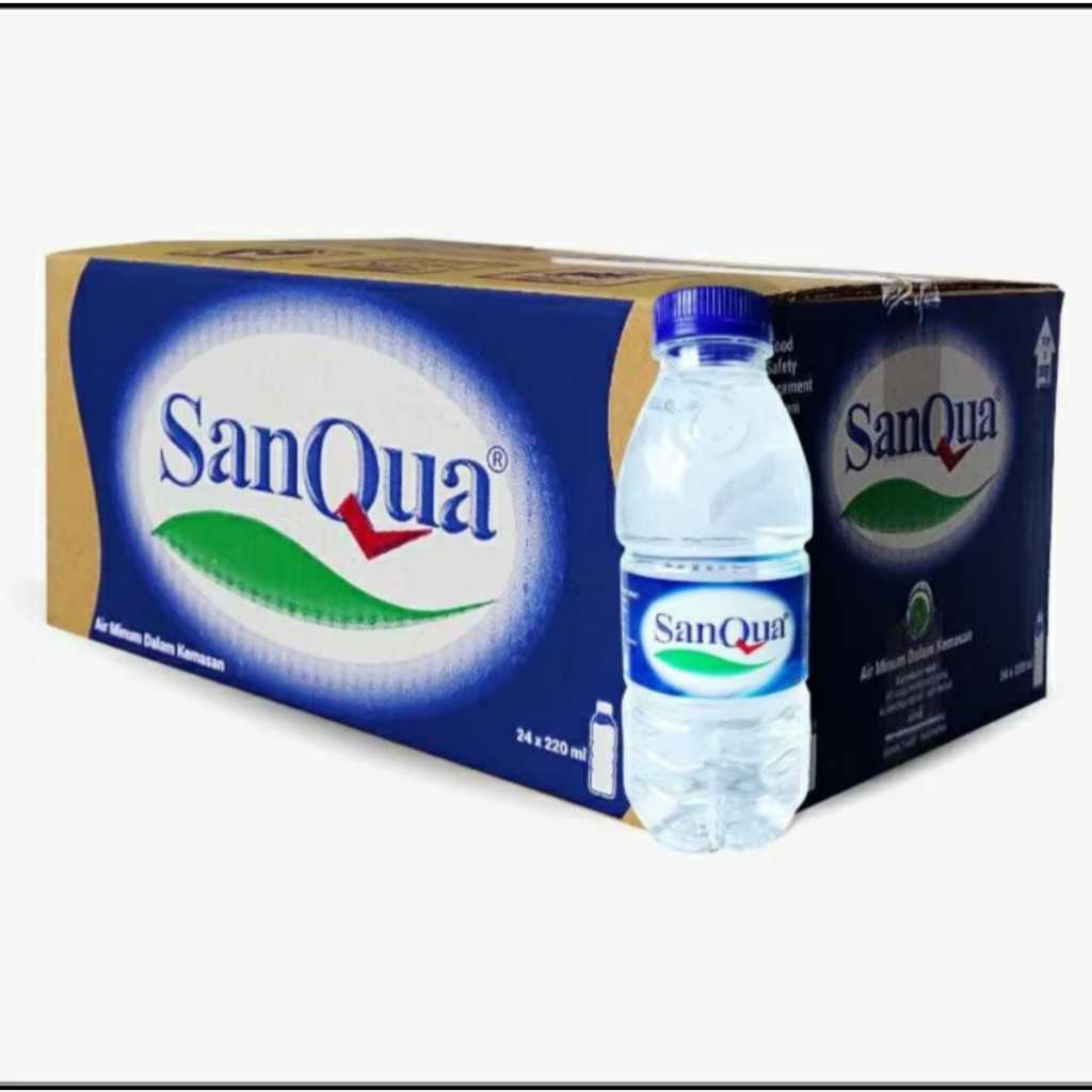

SanQua Air Mineral 220 ml Botol Mini (24 Botol) Nuchans mart