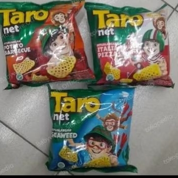 

Taro net snack makanan ringan BBQ / SEAWEED / PIZZA /STEAK 36gr