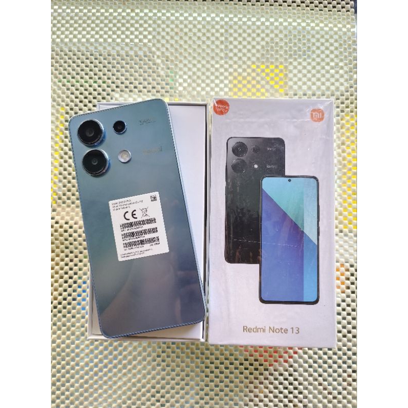 redmi note 13 4g 8/256 second lengkap mulus