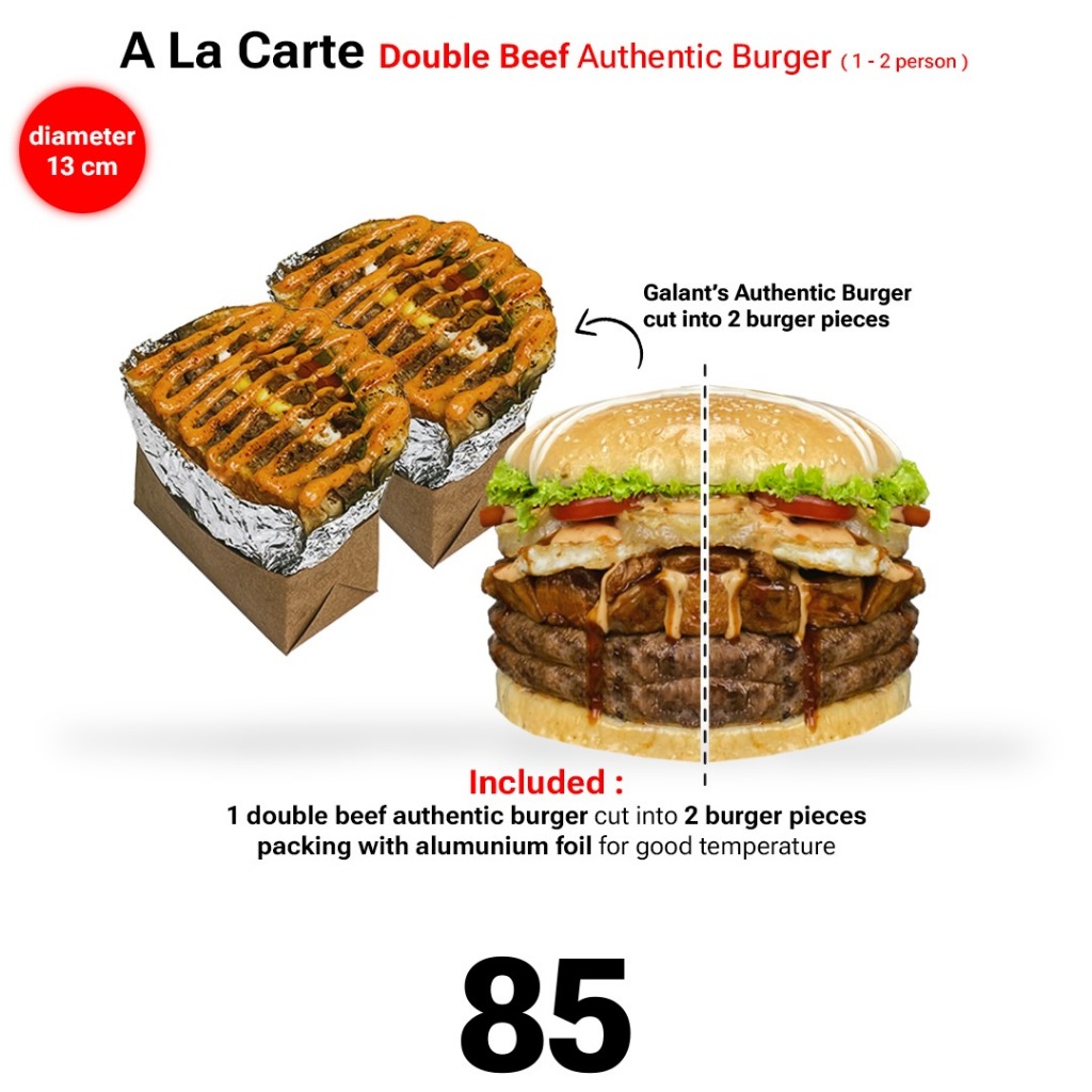 

A La Carte DoubleBeef Authentic Burger