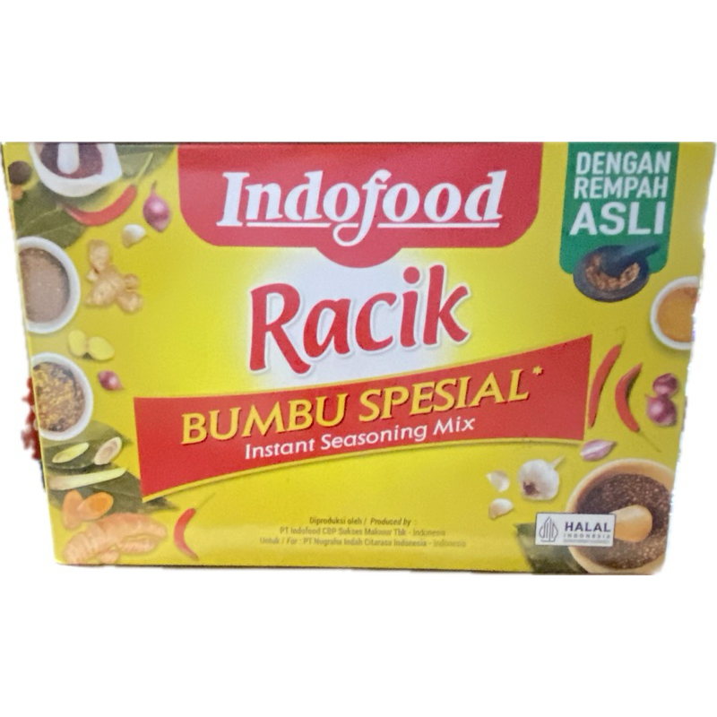 

BUMBU RACIK INDOFOOD RENDANG 50gr / BOX~[ ISI 24 PCS ]