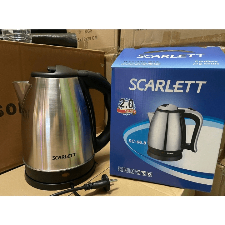 HATAYASHOP-TEKO LISTRIK/ELEKTRIK KETTLE/ TEKO LISTRIK 2L/TEKO LISTRIK SCARLETT/TEKO LISTRIK HOTEL