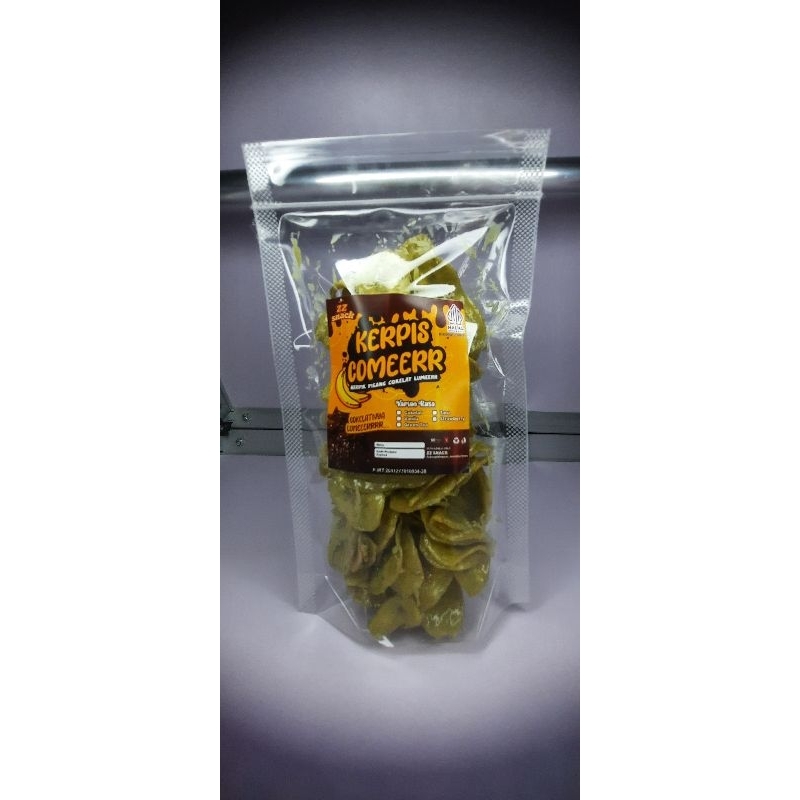 

Kerpis Comeerr Rasa Greentea (Keripik pisang cokelat lumeerr)