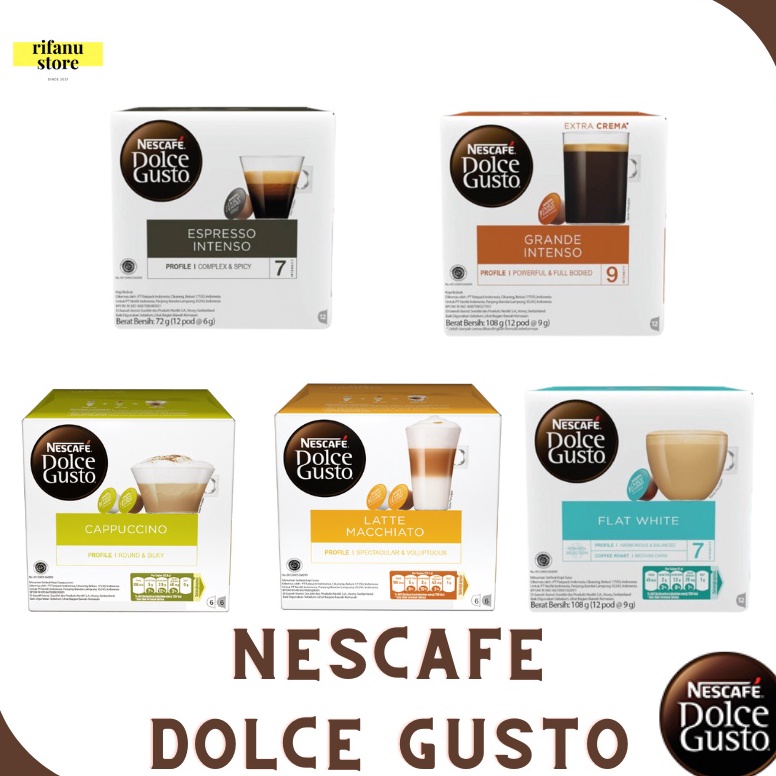 

Terlaris Nescafe Dolce Gusto Capsule Coffee NDG Original All Varian