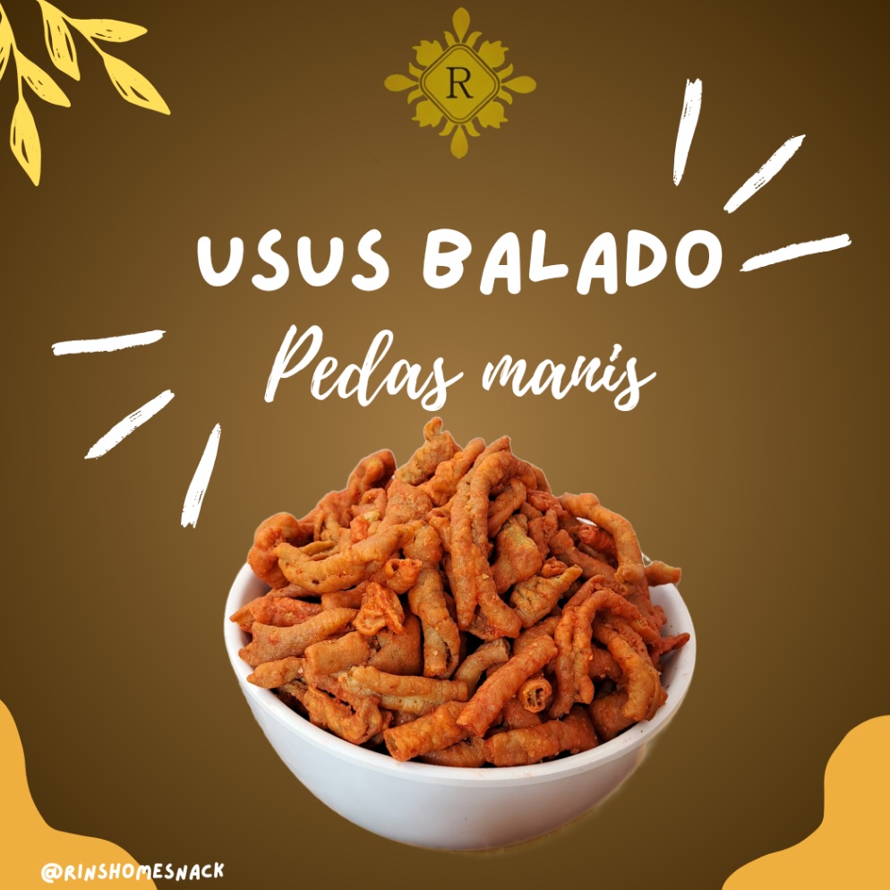 

Terlaris Kripik Usus balado pedas manis 5gr