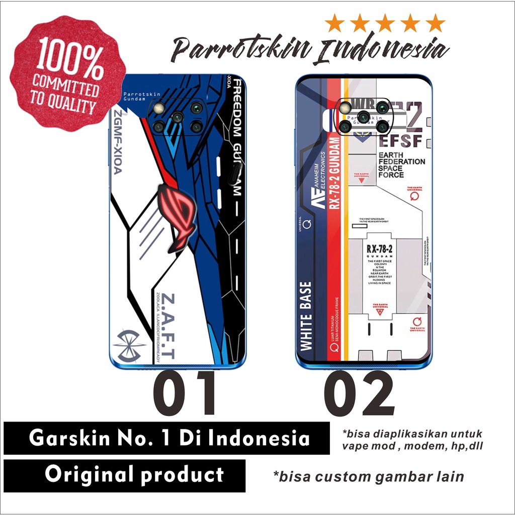 PANAS Garskin Skin Xiaomi Poco X3 Pro NFC F1 F2 F3 pro GUNDAM ROG Style case