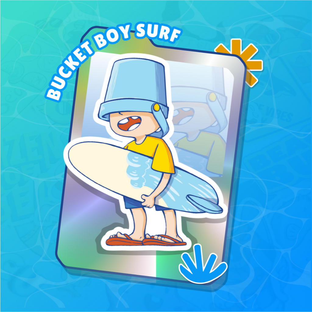 

Seaside Finds - Kai Surf Sticker Hologram
