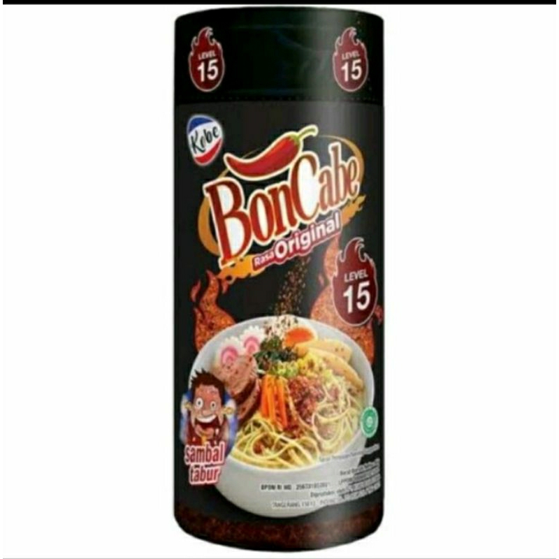 

BONCABE botol sambal cabe tabur bubuk kobe level 15
