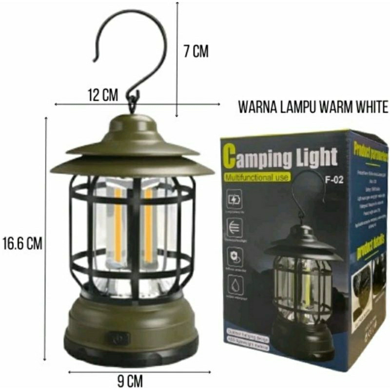 Lampu LED Outdoor Camping Hiking Mountaineering Petromak