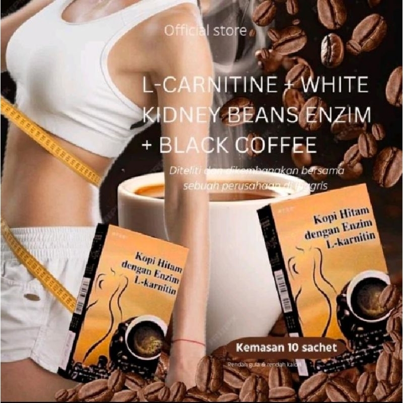 

KOPI HITAM L-KARNITIN KOPI DIET ENZIM PELANGSING TUBUH PENGHANCUR LEMAK [10pcs 1 Kotak]