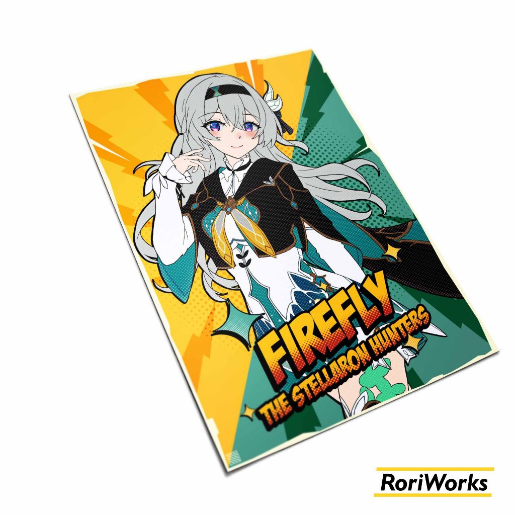 Poster Anime - Firefly | Honkai Star Rail | Retro Pop Art