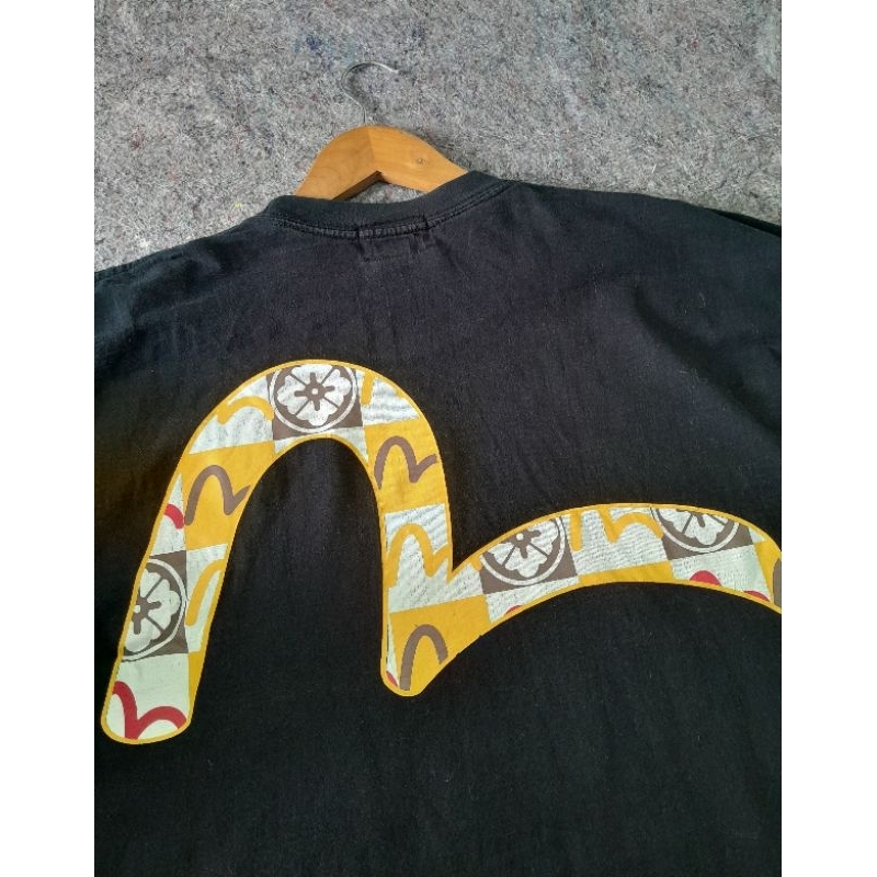 EVISU DAICOCK BIG LOGO PRINT CREWNECK LONGSLEEVE ORIGINAL