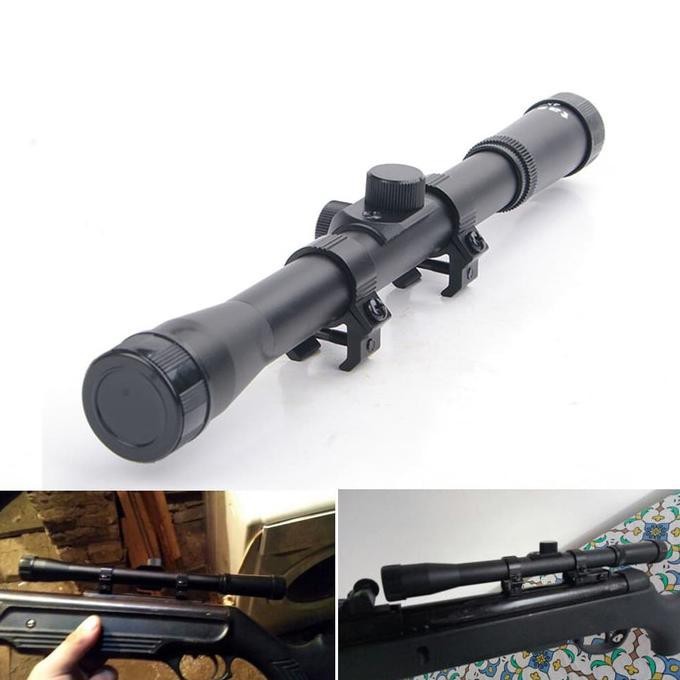 Telescope Teropong Bushnell 4x20 Tele RifleScope 4*20 Scope Teleskop Alat Bidik