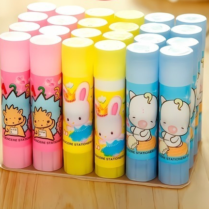 

Lem Stik Kertas Anak Glue Stick Putar Kecil Lengket Karakter Non Toxic