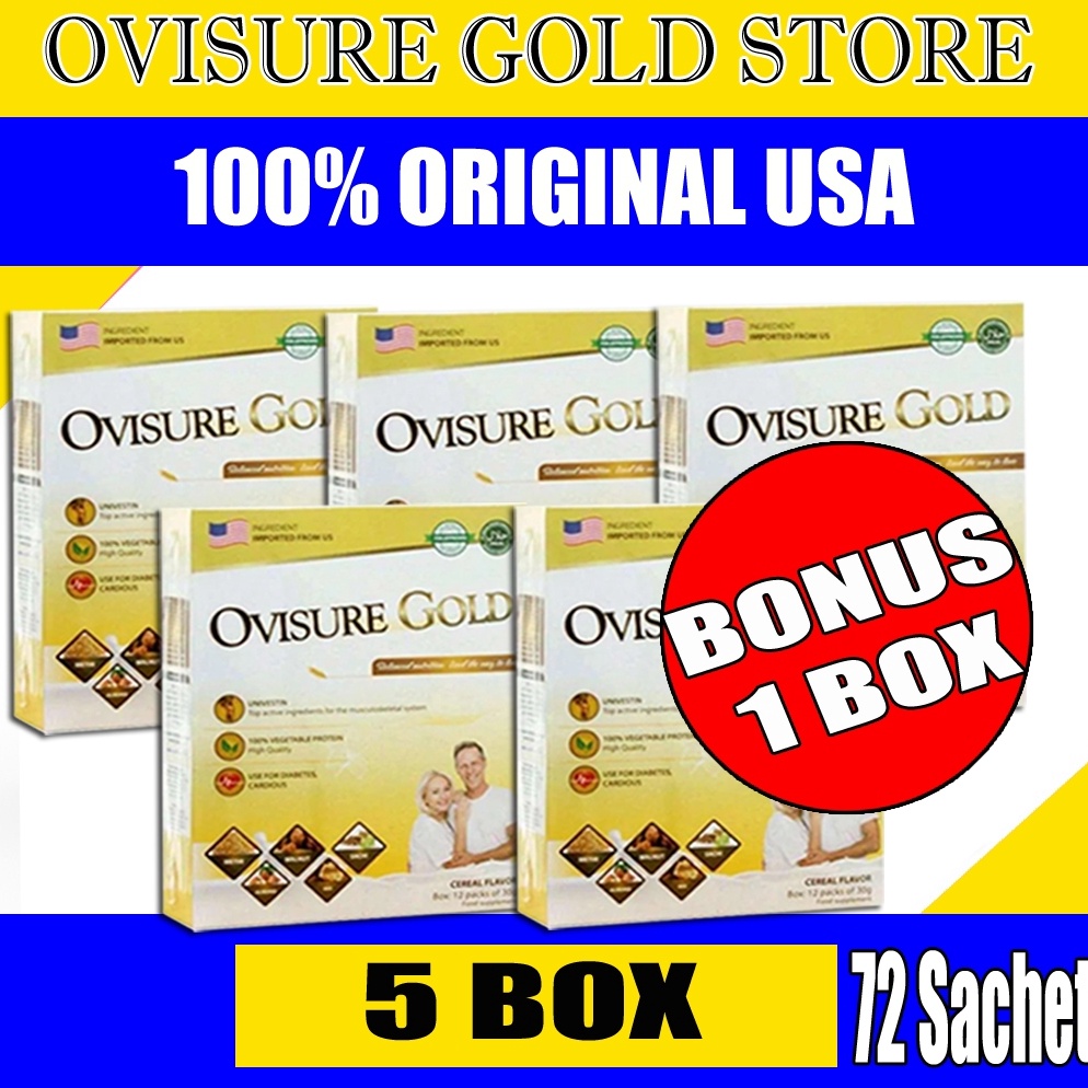 

Terlaris 5 BOX OVISURE GOLD MILK SUSU OBAT TULANG DAN SENDI YG SEHAT 1 DIMFOR USA