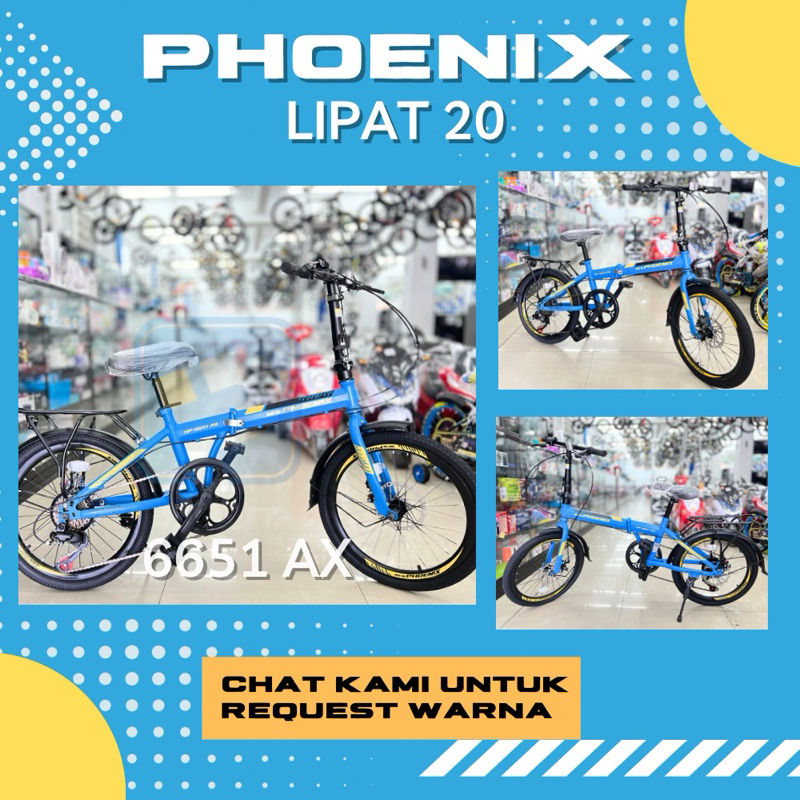 SEPEDA ANAK LIPAT 16 20 PHOENIX 6651 AX TERBARU [PROMO LAMONGAN]