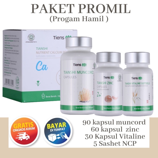 [FITOFARMAKA] OBAT CHINA Paket Nutrisi Promil Tiens Program Cepat Hamil