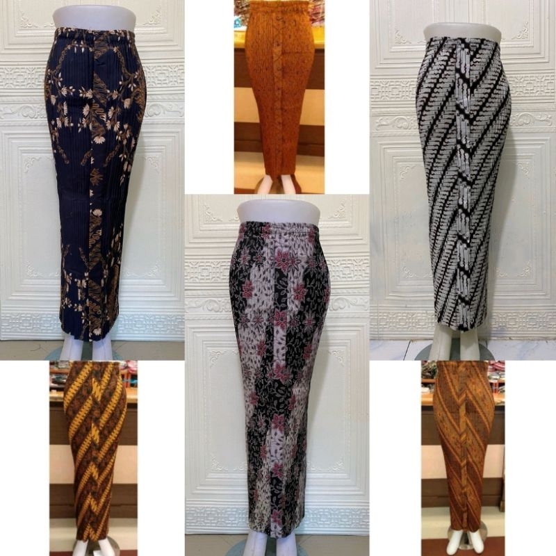 Rok Plisket Batik/ Rok Bawahan Batik (All Size S-XXL)