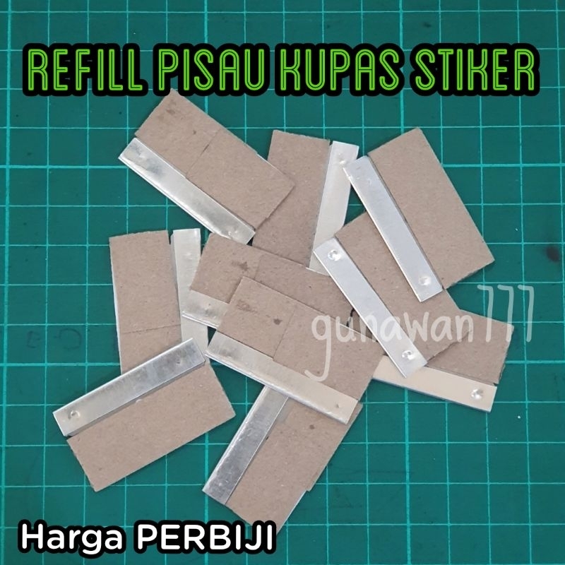 

Pisau Alat Kupas Stiker REFILL Stainless & Plastik