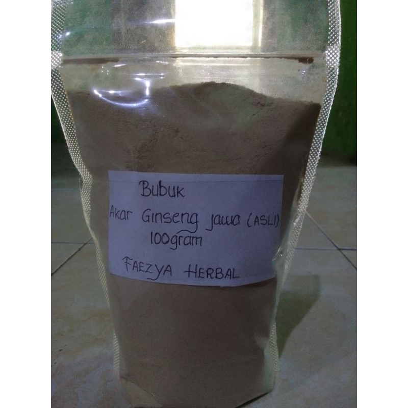 

Bubuk Akar Ginseng Jawa Original kemasan 100gram